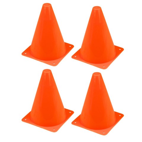 Zestaw Pachołki Treningowe z Piłką Niebieskie Pomarańczowe 8 szt. LEAN Toys