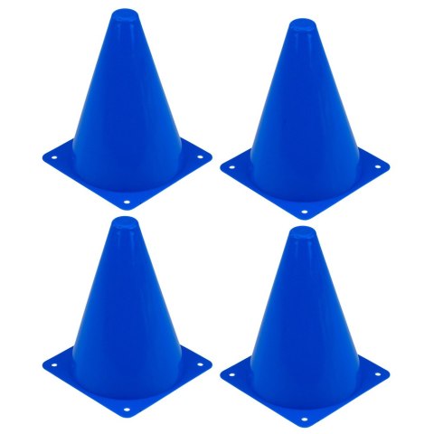 Zestaw Pachołki Treningowe z Piłką Niebieskie Pomarańczowe 8 szt. LEAN Toys