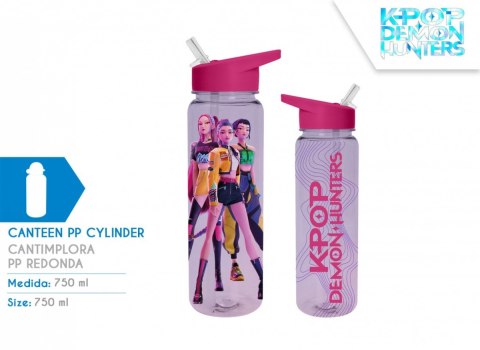Butelka sportowa bidon PP 750ml K-POP Demon Hunters Kids Euroswan