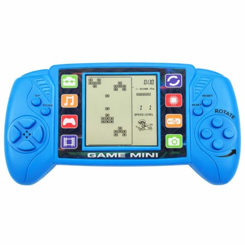 Elektroniczna Gra Konsola Do Gry Tetris Przenośna LCD Niebieska LEAN TOYS
