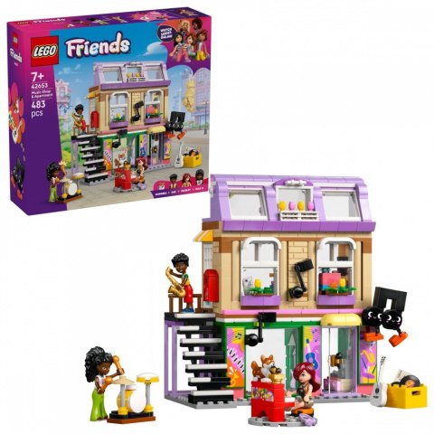 Klocki Friends 42653 Sklep muzyczny i mieszkanie LEGO