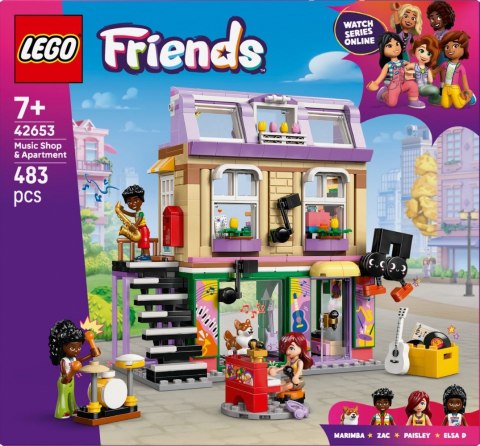 Klocki Friends 42653 Sklep muzyczny i mieszkanie LEGO