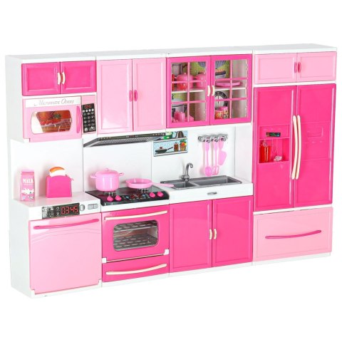 Mebelki dla lalek kuchnia 4 segmenty dźwięki LED 48cm Kik Sp. z o. o. Sp. k.