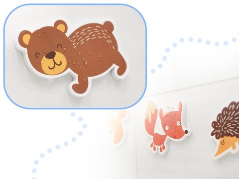 Zabawka do kąpieli wanny wodna dla dzieci naklejki piankowe zwierzątka 18 el. Kik Sp. z o. o. Sp. k.