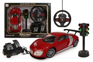 Auto R/C z kierownicą i sygnalizacją świetlną Artyk