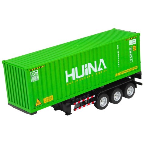 Ciężarówka Zdalnie Sterowana RC Z Kontenerem HUINA Światła Dźwięki 1:18 HUINA