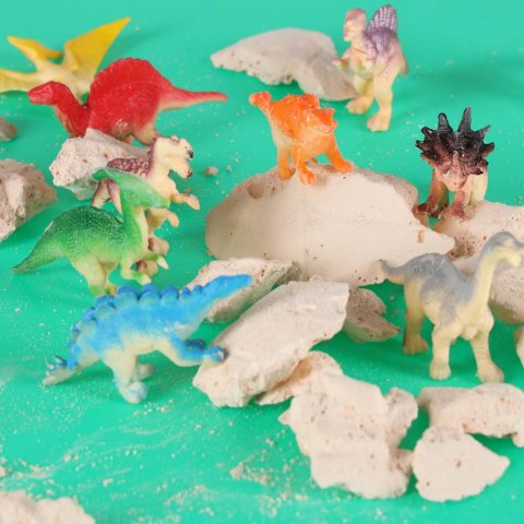 Dinozaury wykopaliska jajko XL dinozaura 12 figurek zestaw archeologiczny Kik Sp. z o. o. Sp. k.