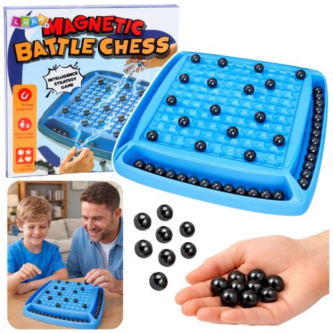 Gra Magnetyczna Kamienie Kulki Gra Planszowa Rodzinna Strategiczna 20 el. LEAN TOYS