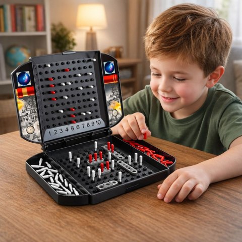 Gra Strategiczna Planszowa Rodzinna Statki Bitwa Morska LEAN TOYS