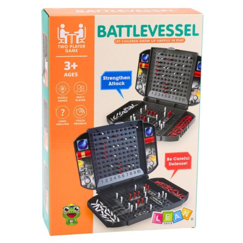 Gra Strategiczna Planszowa Rodzinna Statki Bitwa Morska LEAN TOYS