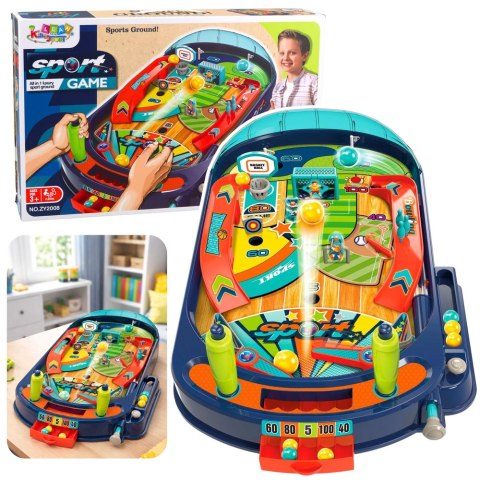 Gra Zręcznościowa Stołowa Flipper Dla Dzieci 12 Piłek