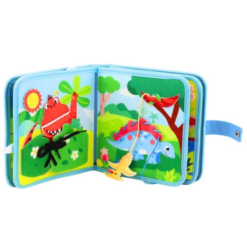 Książeczka Edukacyjna Sensoryczna Filcowa 3D Dinozaury LEAN Toys