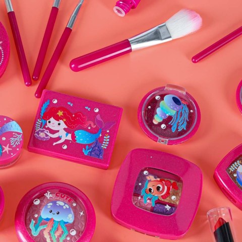 Kuferek zestaw kosmetyków do makijażu i paznokci makeup dla dzieci 22 elementy Kik Sp. z o. o. Sp. k.