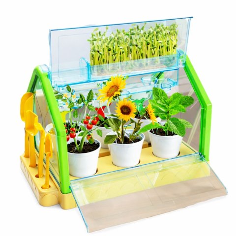 Mini Ogródek Szklarnia Doświadczenie Edukacyjne System Podlewania LEAN Toys