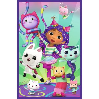 Puzzle - 3x80 - Kolorowe dni Gabby - Koci Domek Gabi - Trefl 34882