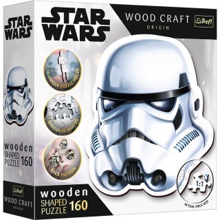 Puzzle drewniane - 160 - Gwiezdne wojny - STAR WARS - Hełm Szturmowca - Trefl 20188 Trefl Puzzle