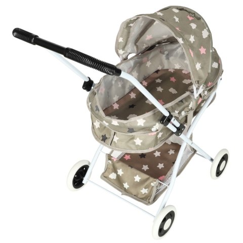 Wózek dla lalek gondola głęboki + torba gwiazdki Kik Sp. z o. o. Sp. k.
