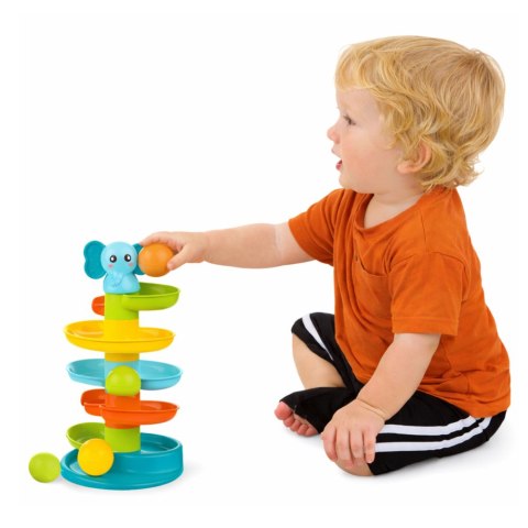 Zjeżdżalnia Dla Piłek Sensoryczna Edukacyjna Wieża Ze Słonikiem