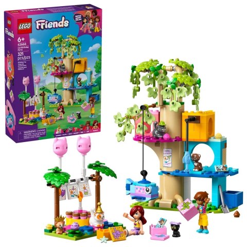 LEGO Friends 42666 Kocie przyjęcie urodzinowe i domek na drzewie