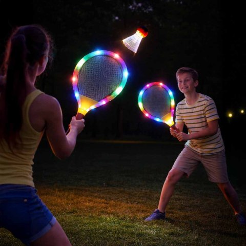 Rakiety tenisowe świecące LED + lotki Kik Sp. z o. o. Sp. k.