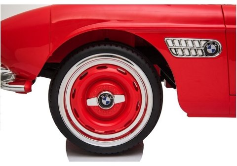 Auto na Akumulator BMW Retro Dla Dzieci Pilot LED MP3 Czerwone Lakierowane