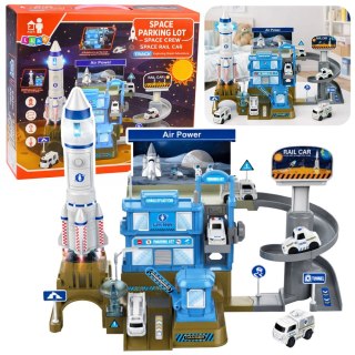 Kosmiczna Stacja Interaktywna Parking Rakieta Światła Dźwięki