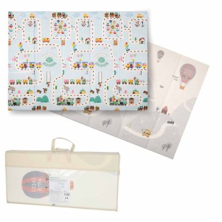 Mata edukacyjna piankowa dwustronna składana 150x200cm balony ulica Kik Sp. z o. o. Sp. k.