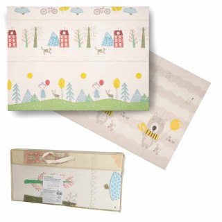 Mata edukacyjna piankowa dwustronna składana 150x200cm drzewa misie Kik Sp. z o. o. Sp. k.