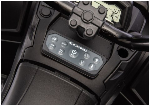 Quad Na Akumulator ATV 6 Kół Z Przyczepką JC606 24V 4x4 Niebieski