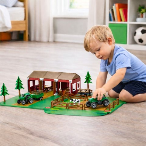 Zestaw Farma Gospodarstwo Zagroda Traktory Zwierzęta 102 el.