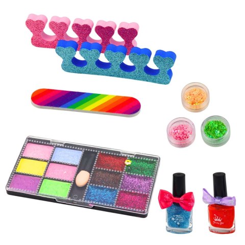 Zestaw Piękności Do Makijażu Paznokci Torebka Regulowana Akcesoria 20 el. LEAN Toys