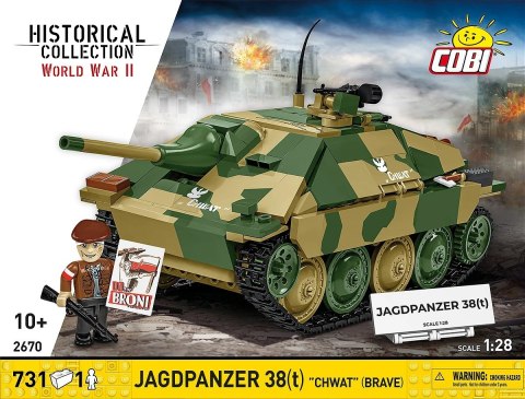 Klocki Jagdpanzer 38t Chwat 731 klocki Cobi Klocki