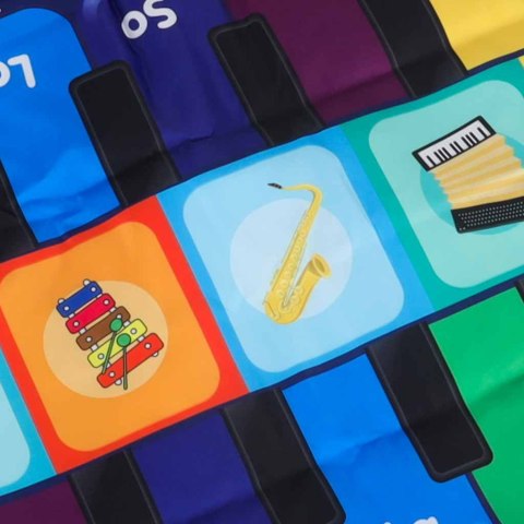 Mata do tańczenia dla dzieci interaktywna muzyczna 8 instrumentów 10 melodii Kik Sp. z o. o. Sp. k.