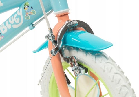 Rower dziecięcy Toimsa Bluey 12" błękitno-limonkowy