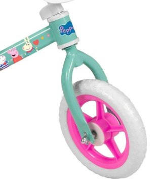 Rower biegowy Toimsa Świnka Peppa 10" zielony (TOI198)