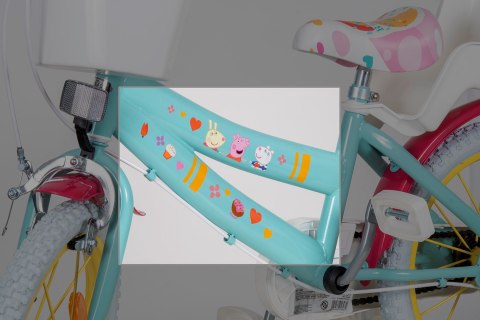 Rower dziecięcy Toimsa Świnka Peppa 16" zielony (TOI1698)