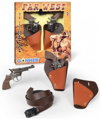 Zestaw rewolwerów kowbojskich, metalowe GONHER 147/0