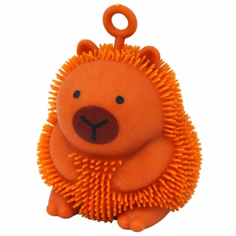 Gniotek Sensoryczny Do Odbijania Ściskania Kapibara Świecąca LED Brązowa LEAN TOYS