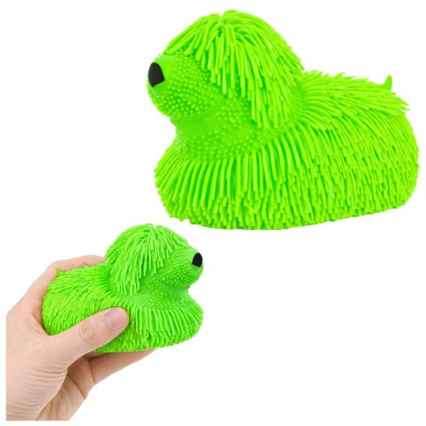 Gniotek Sensoryczny Do Rozciągania Ściskania Pies z Frędzlami Świecący LED LEAN TOYS