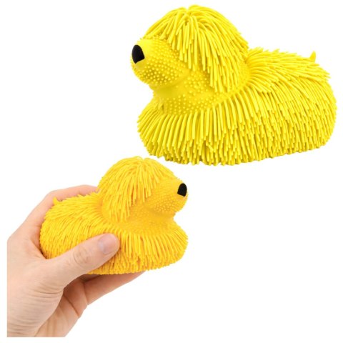 Gniotek Sensoryczny Do Rozciągania Ściskania Pies z Frędzlami Świecący LED LEAN TOYS