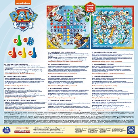 Gra planszowa 2w1 Chińczyk Psi Patrol Trefl 01896