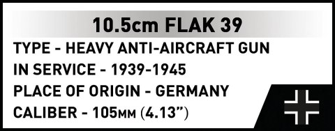 Klocki 10,5 cm Flak 39 339 klocków Cobi Klocki