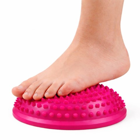Półkula Sensoryczna Do Masażu Ćwiczeń Równowagi Różowa 16 cm