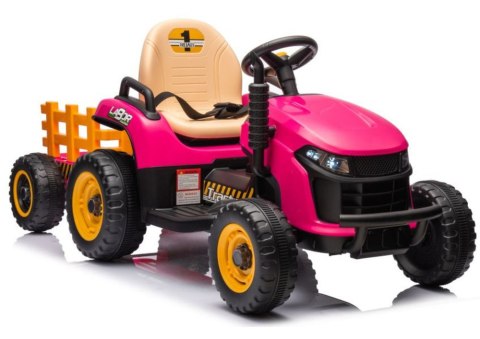 Traktor Na Akumulator BBH-030 Różowy