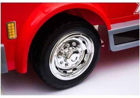 Wóz Strażacki na Akumulator Czerwony Dla Dzieci Pilot Sikawka LL911