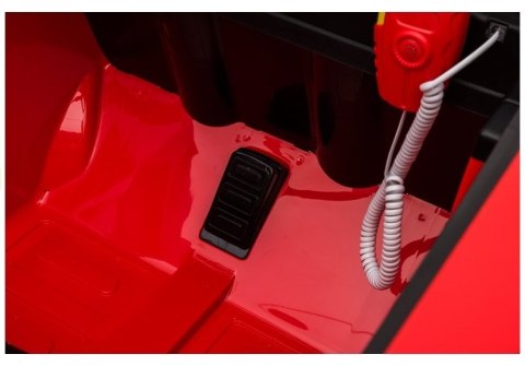 Wóz Strażacki na Akumulator Czerwony Dla Dzieci Pilot Sikawka LL911