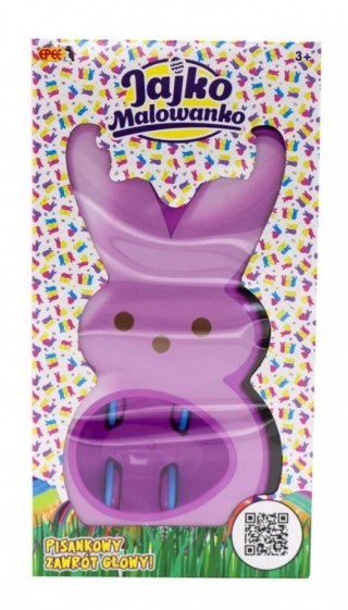 Zestaw kreatywny Jajko Malowanko Królik do malowania jajek fioletowy