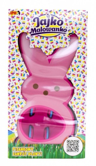 Zestaw kreatywny Jajko Malowanko Królik do malowania jajek różowy