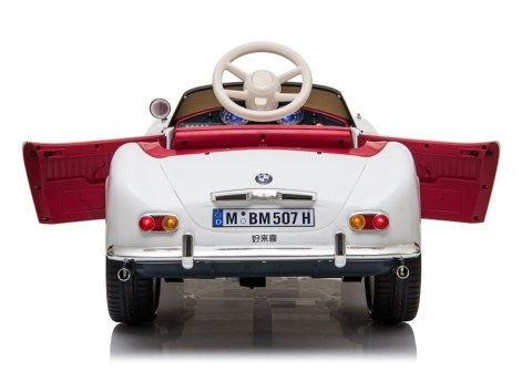 Auto na Akumulator BMW Retro Dla Dzieci Pilot Światło LED MP3 Białe