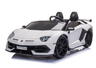 Auto na akumulator Lamborghini Aventador SX2028 LED MP3 Pilot Biały